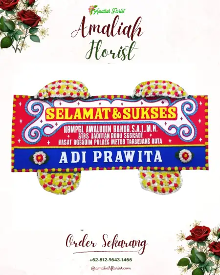 Papan Bunga Ucapan Selamat Gunungketur